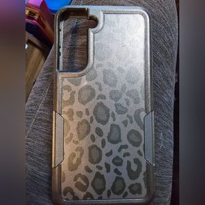Galaxy S22 Plus black cheetah phone case